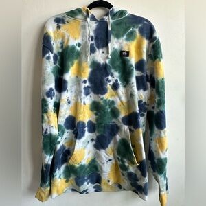 Vans Ice Dye Green and Blue Tie-Dye Hoodie size large